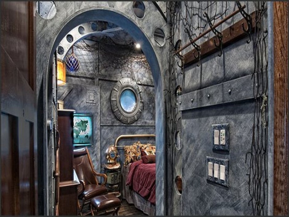 Интерьер в стиле дизельпанк