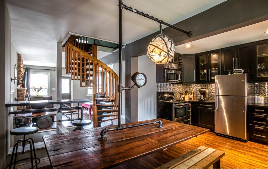 Стимпанк стиль интерьер Жюль Верн