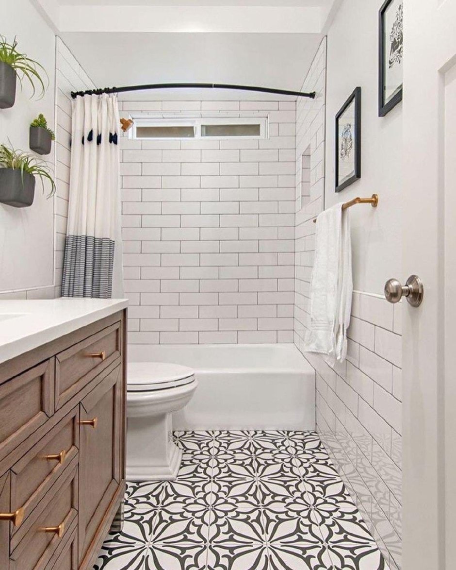 Ванная в винтажном стиле