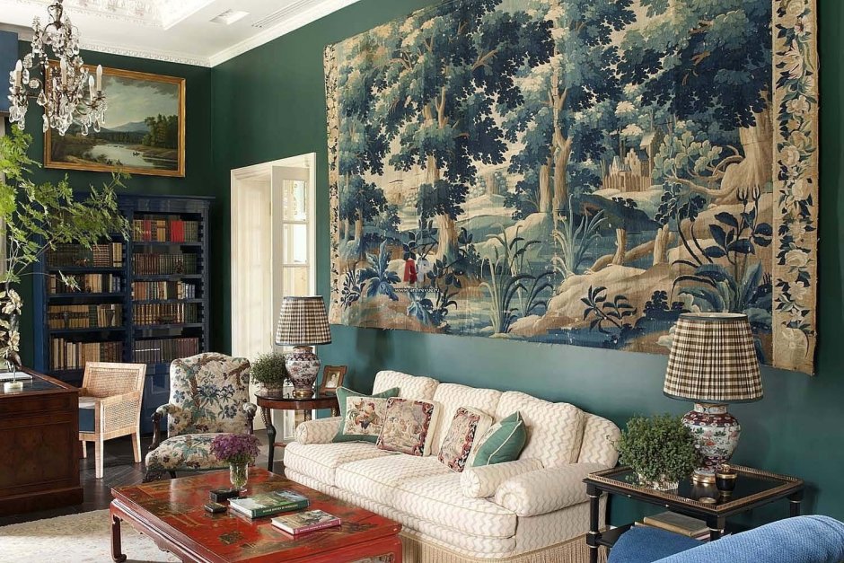 Гобелен в интерьере