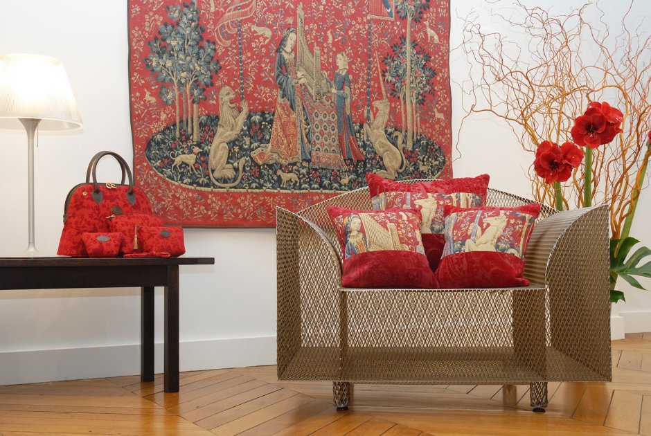 Обои для спальни гобелен