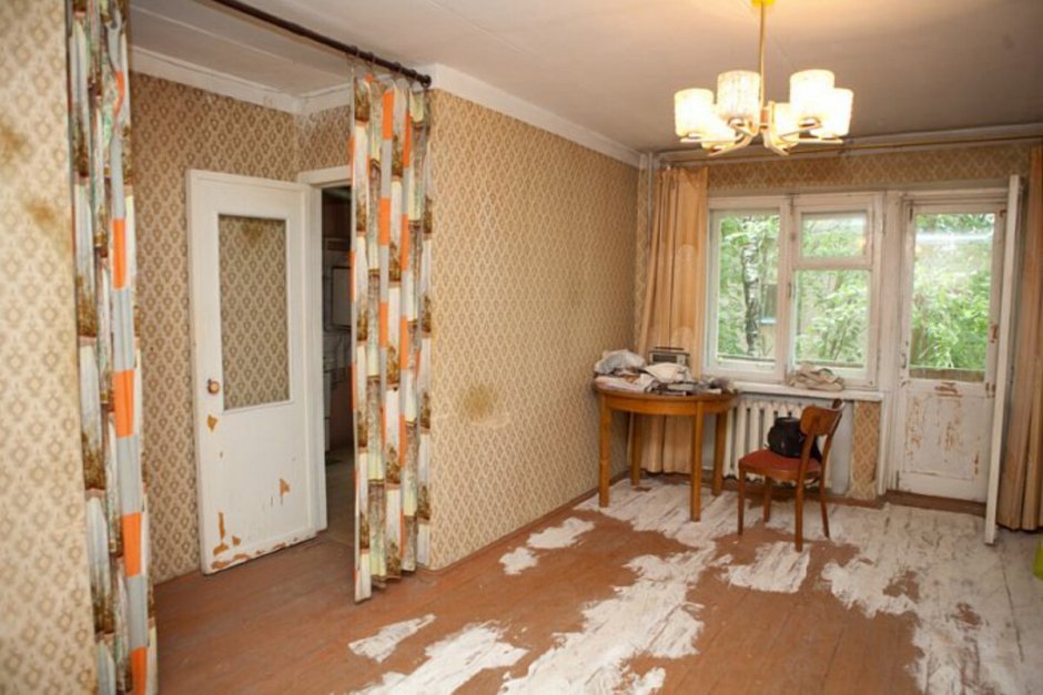 Старая квартира без ремонта