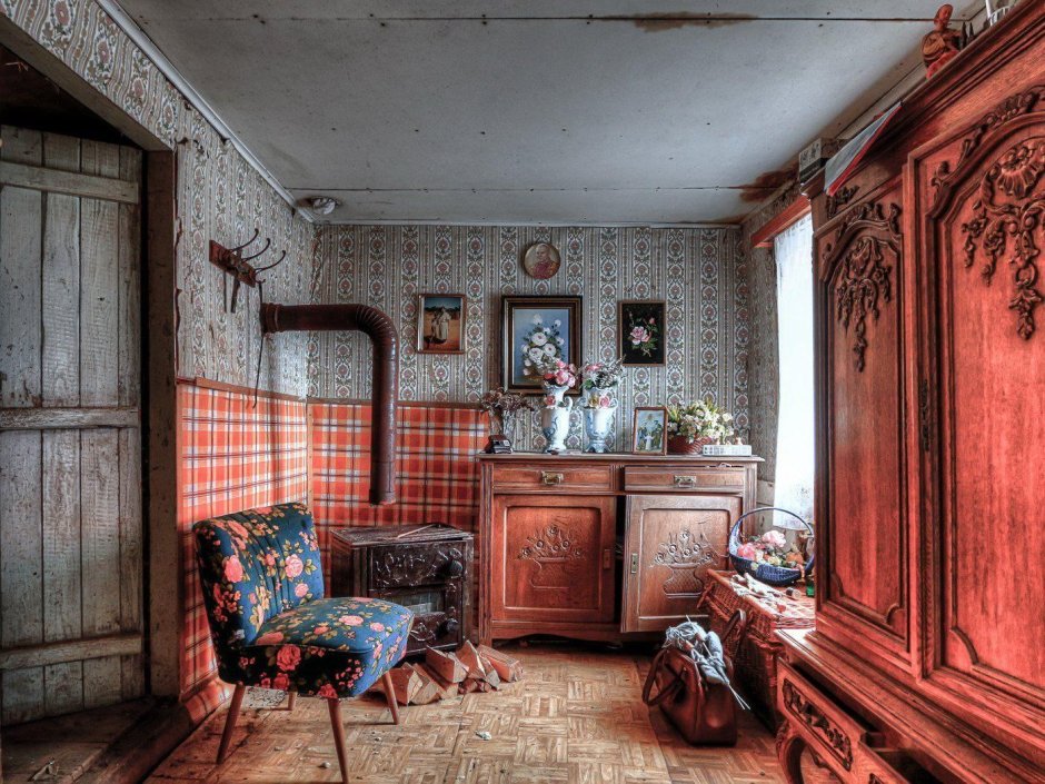 Комната в стиле ретро