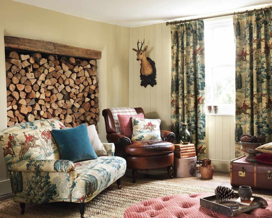 Гобелен в интерьере спальни