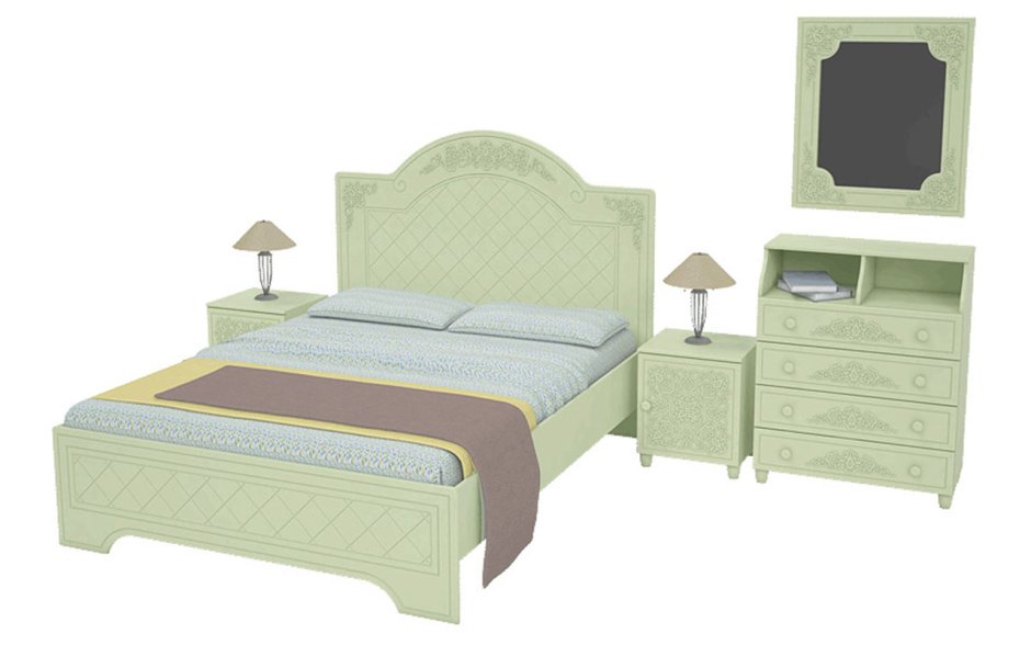 Спальный гарнитур Грация Браво мебель ШР-4