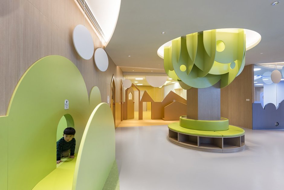 Необычный интерьер детского сада