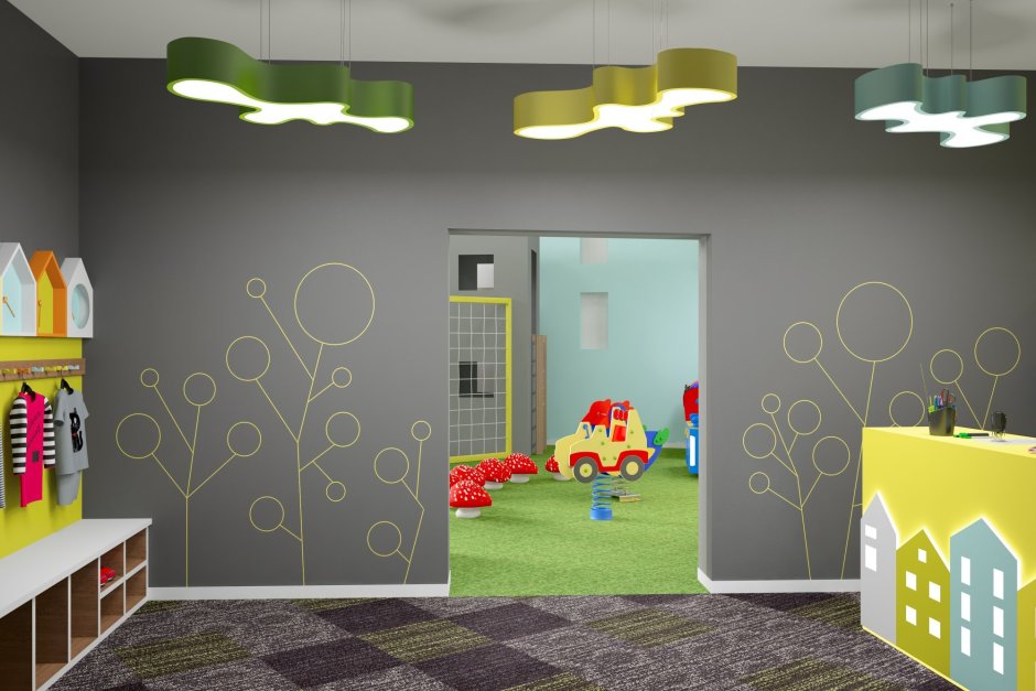 Современный интерьер детского сада