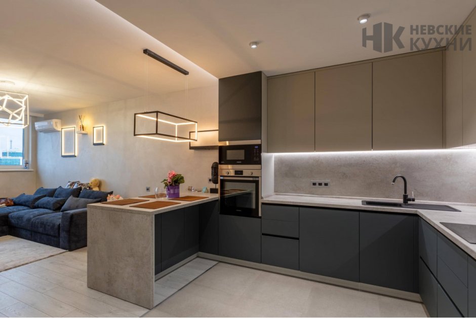 Световое решение на кухне