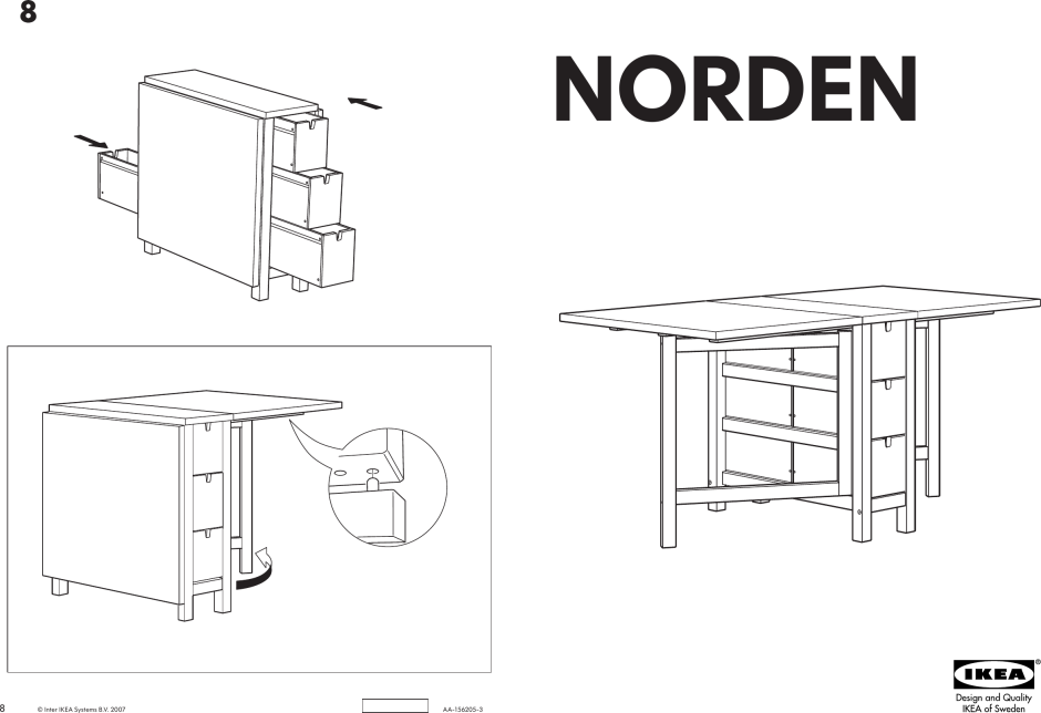 Стол книжка икеа Норден