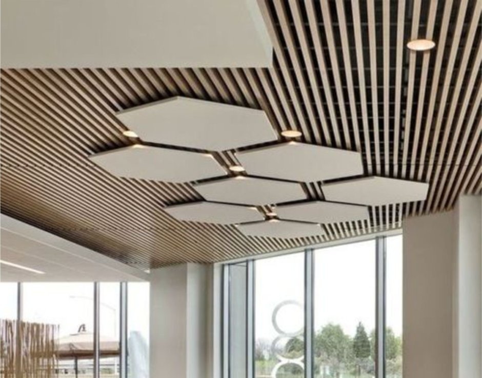 Кубообразный реечный потолок униформ бард