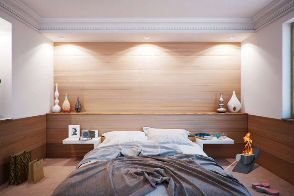 Отделка спальни