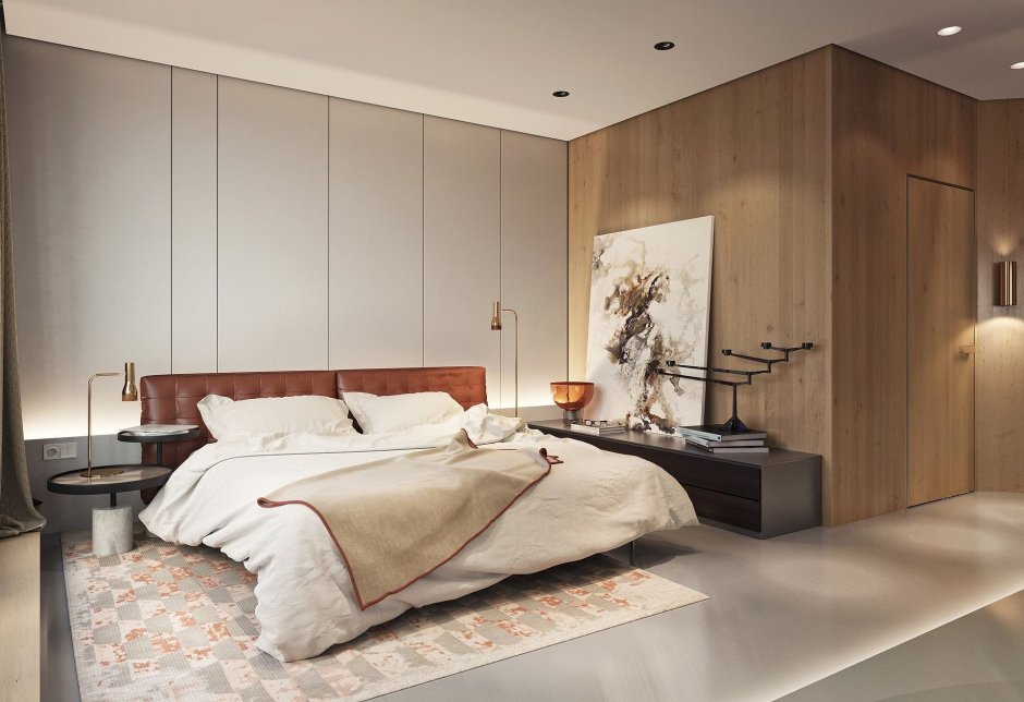 Стиль Контемпорари в интерьере спальни