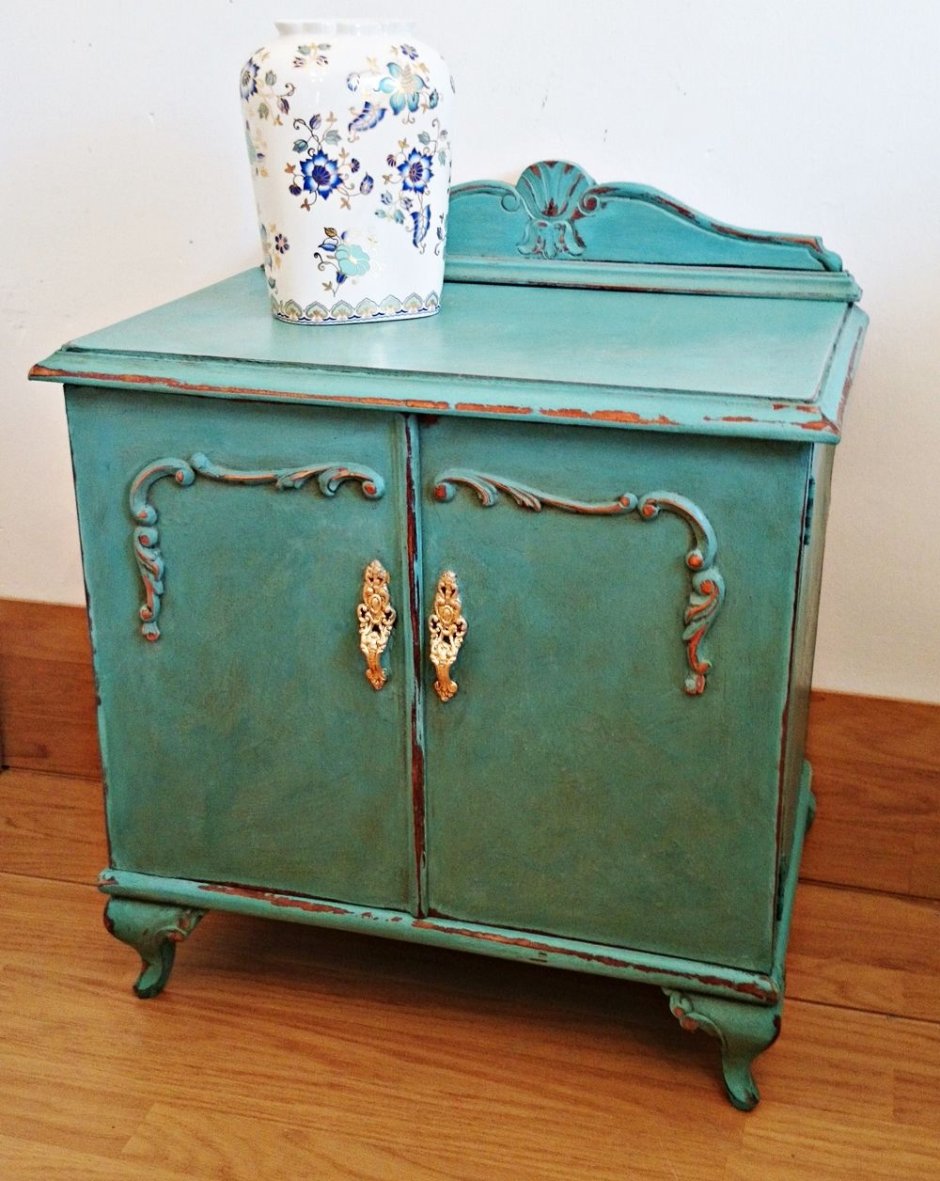 Тумба Румыния Винтаж перекраска красный