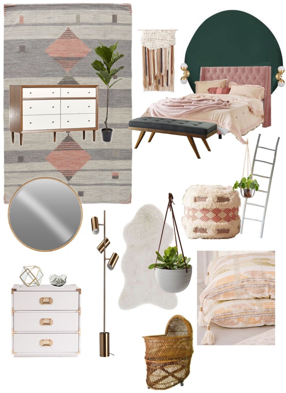 Мудборд Прованс спальня