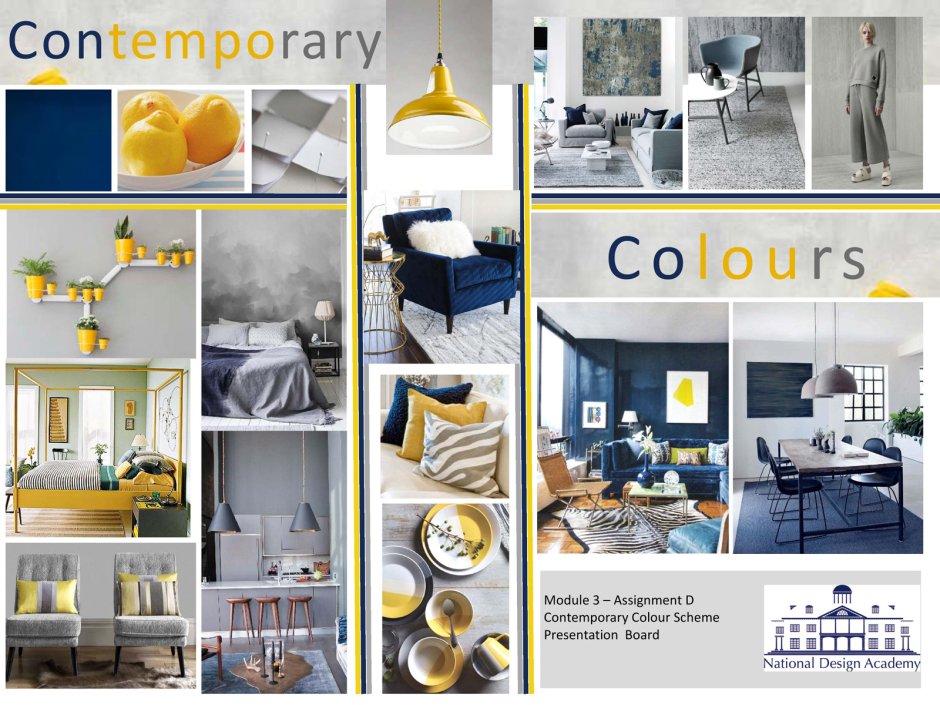 Мудборд интерьера для презентации