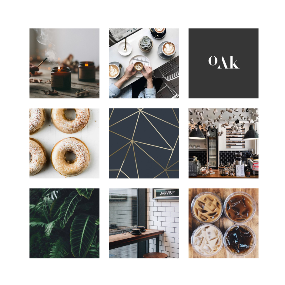 Мудборд кофейни