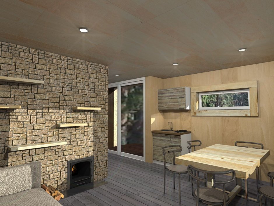 Баня в стиле Минимализм