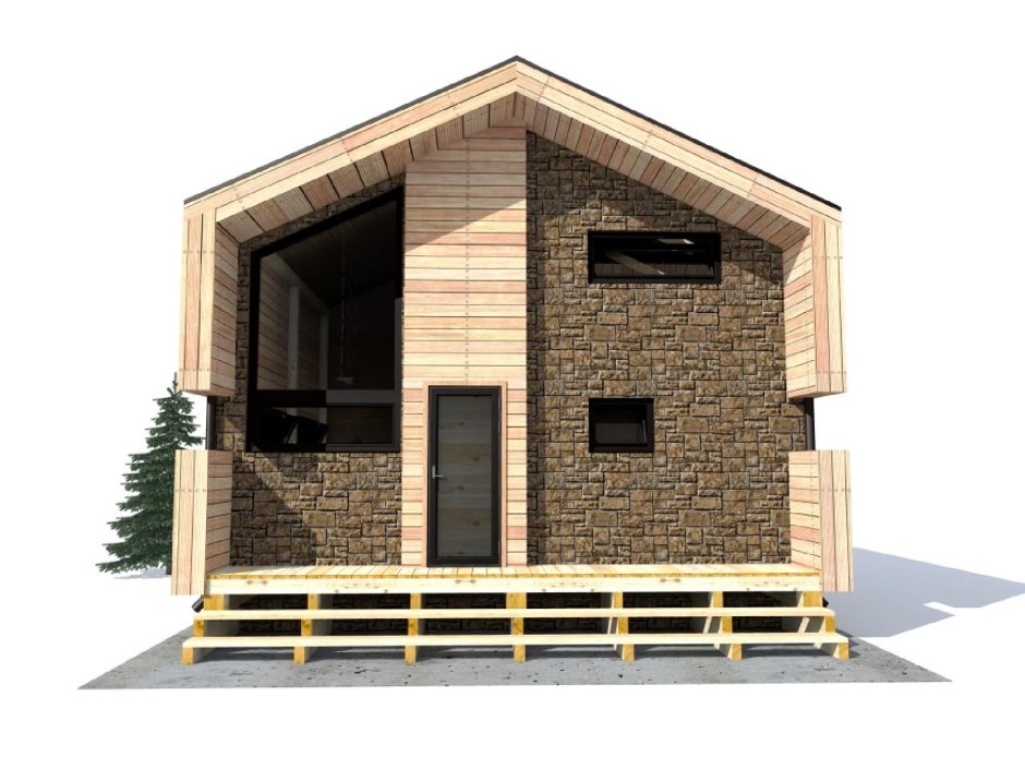 Современный одноэтажный дом