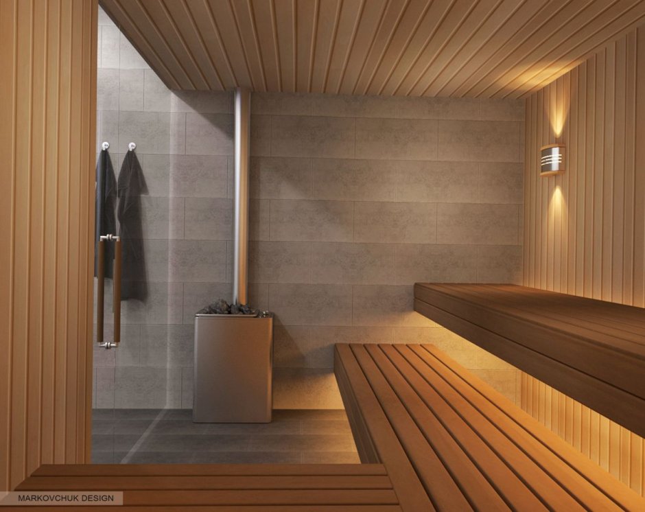 Баня в современном стиле отделка