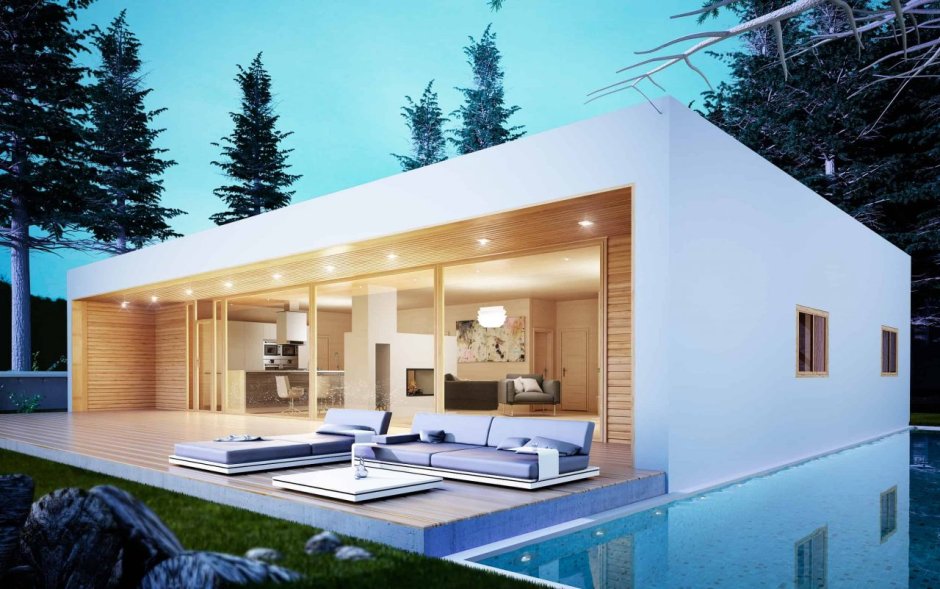 Баня в стиле Минимализм