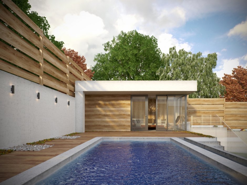 Минимализм сауна интерьер