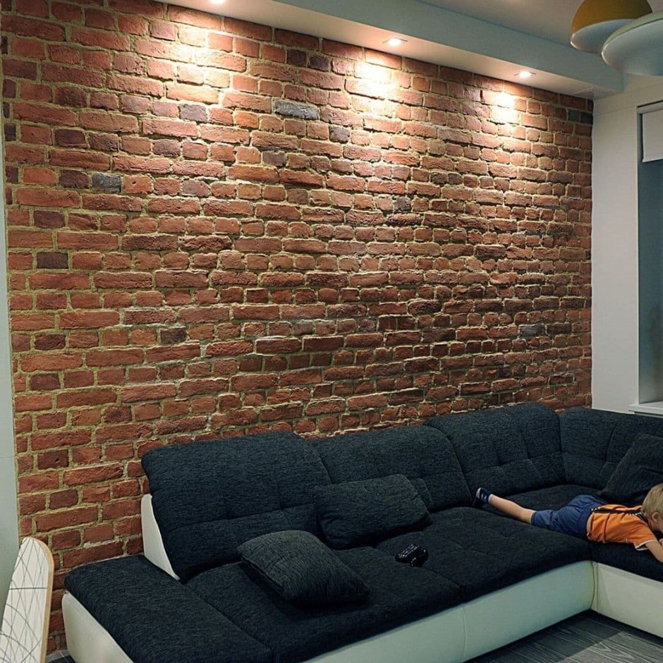 Обои с имитацией кирпичной кладки