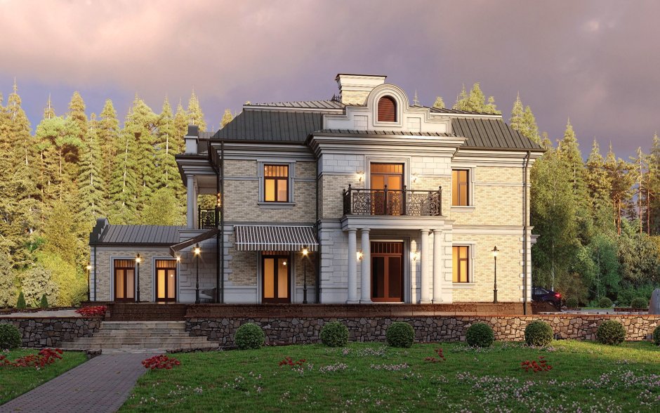 Гостиная американская Неоклассика