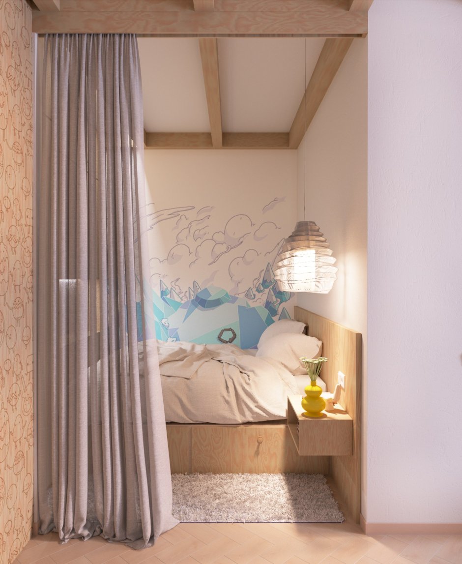 Ниша в однокомнатной квартире