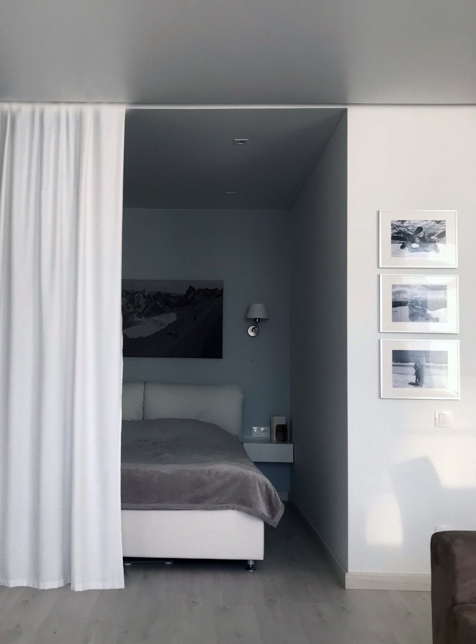 Интерьер комнаты в однокомнатной квартире