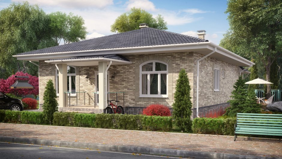 Финский дачный дом Фазенда одноэтажный