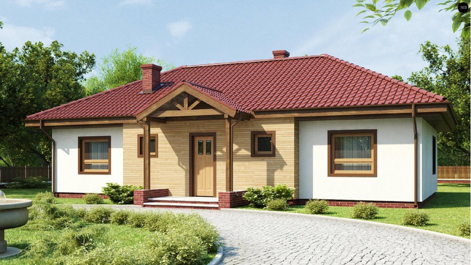 Проекты одноэтажных кирпичных домов 12х15