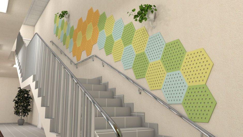 Настенные панели соты для детского сада