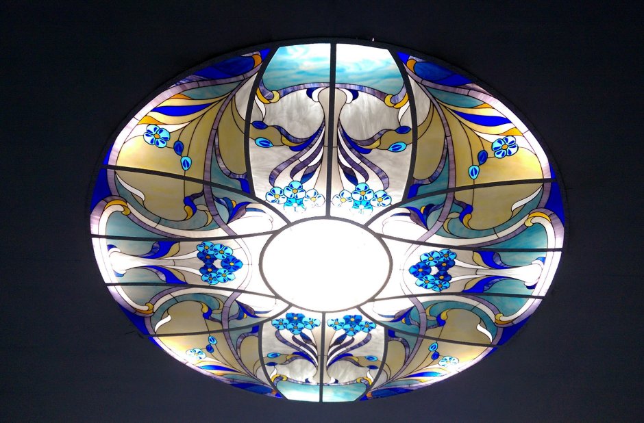 Люстра имитация витражами