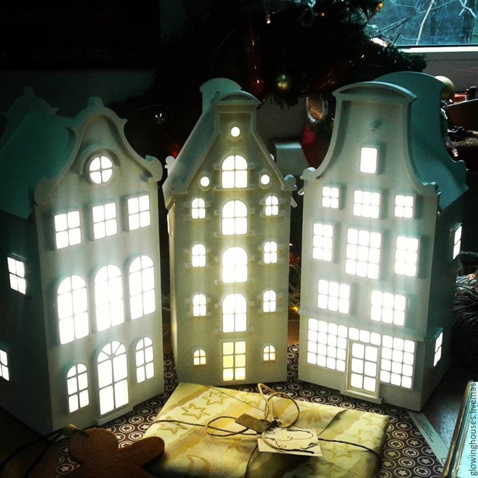 Домик ночник из фанеры