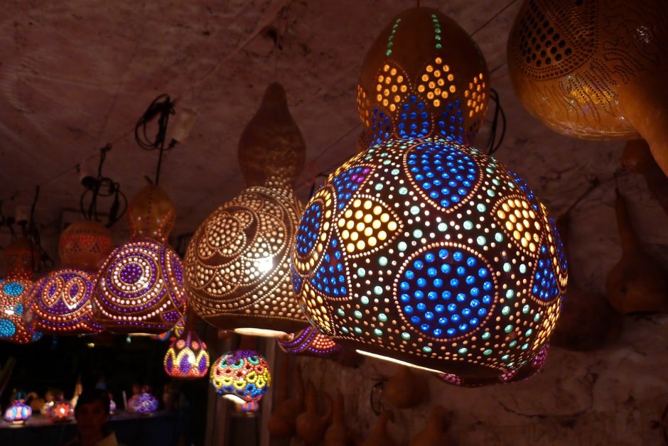 Светильники из тыквы в Турции