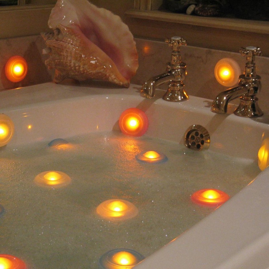Свечи в ванной