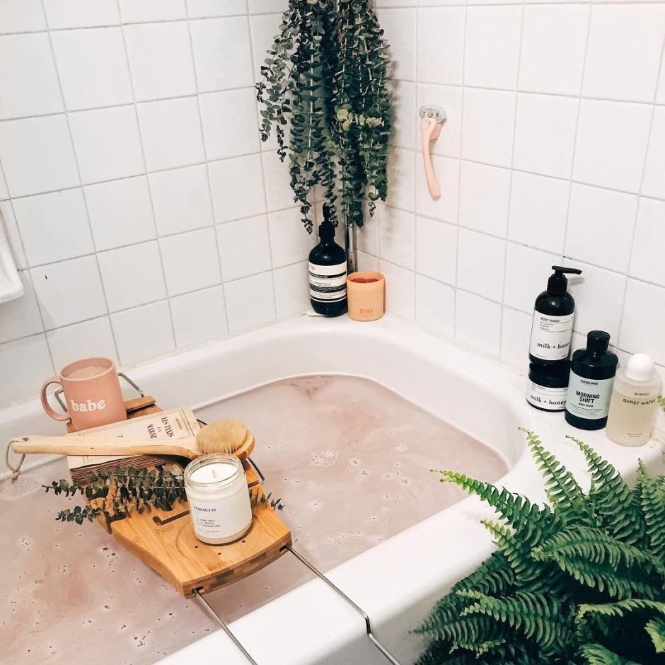 Ванная с свечами дача