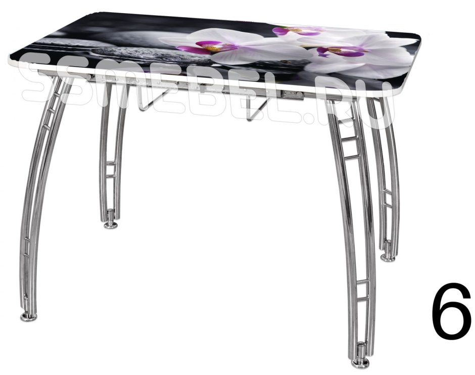 Стол хром паук 1100 700мм