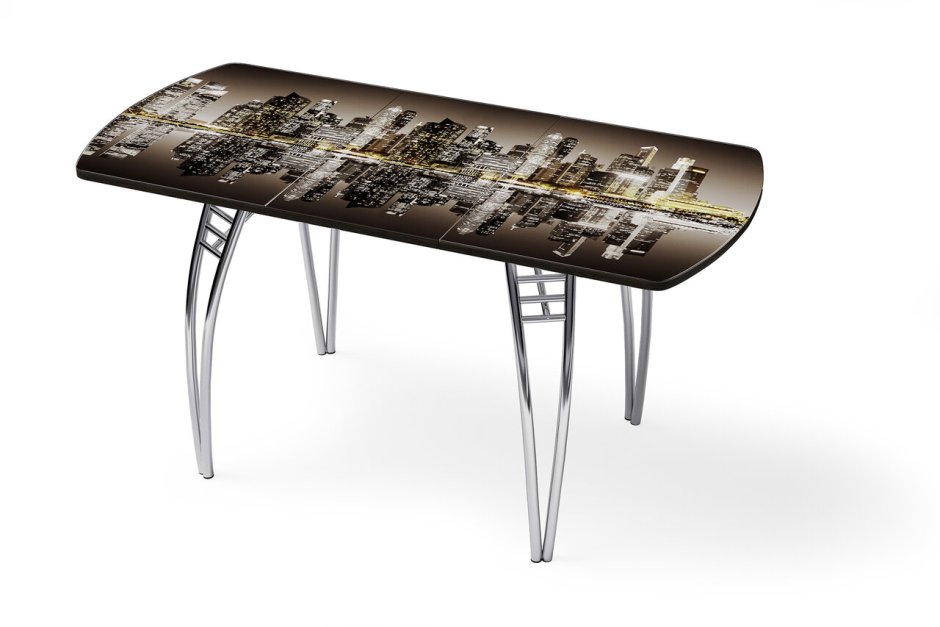 01c.002.008 стол хром паук 1100х700 /в5 ФП r041 Орхидея