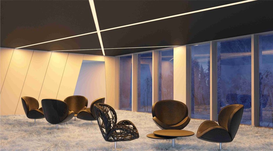 Световой профиль в интерьере