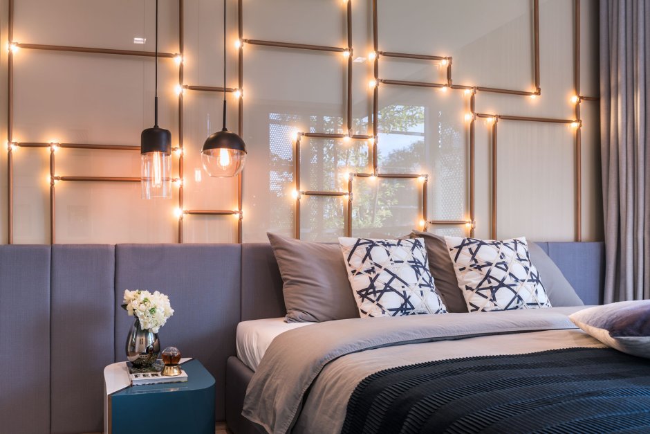 Светильники над кроватью