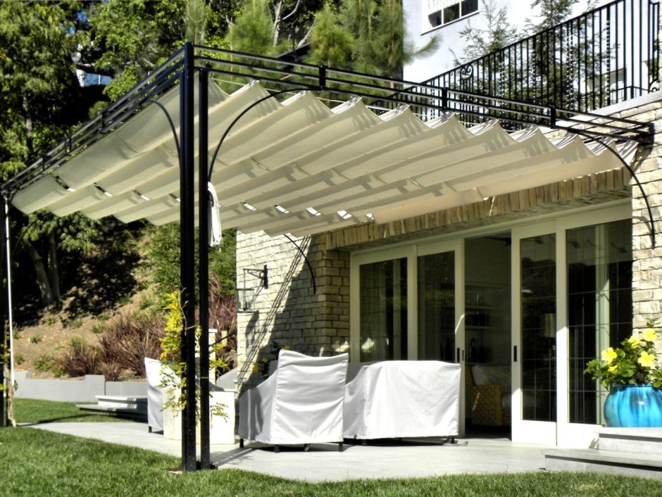 Навес с маркизой слайдер