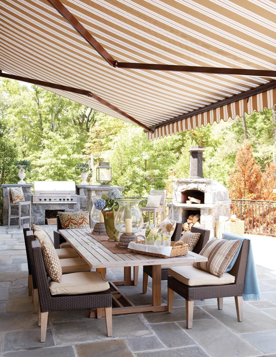 Пергола с маркизой