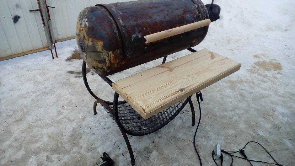 Гриль из бойлера на 80 литров
