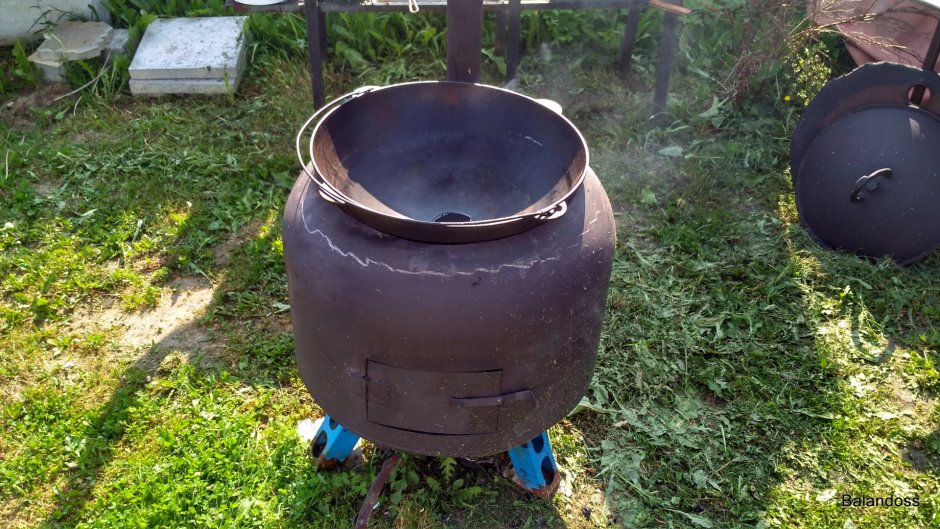 Коптильня из гидроаккумулятора 80 литров