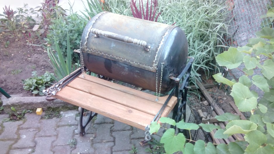 Коптильня из гидроаккумулятора 80 литров