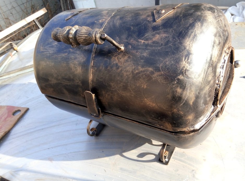 Коптильня из гидроаккумулятора 80 литров