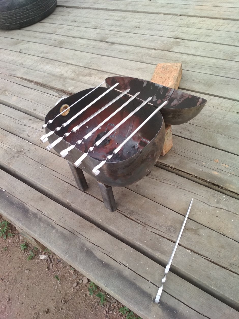 Барбекю из расширительного бака
