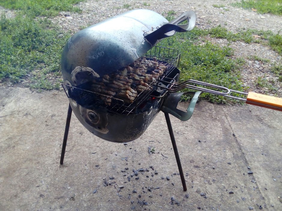 Барбекю из гидроаккумулятора