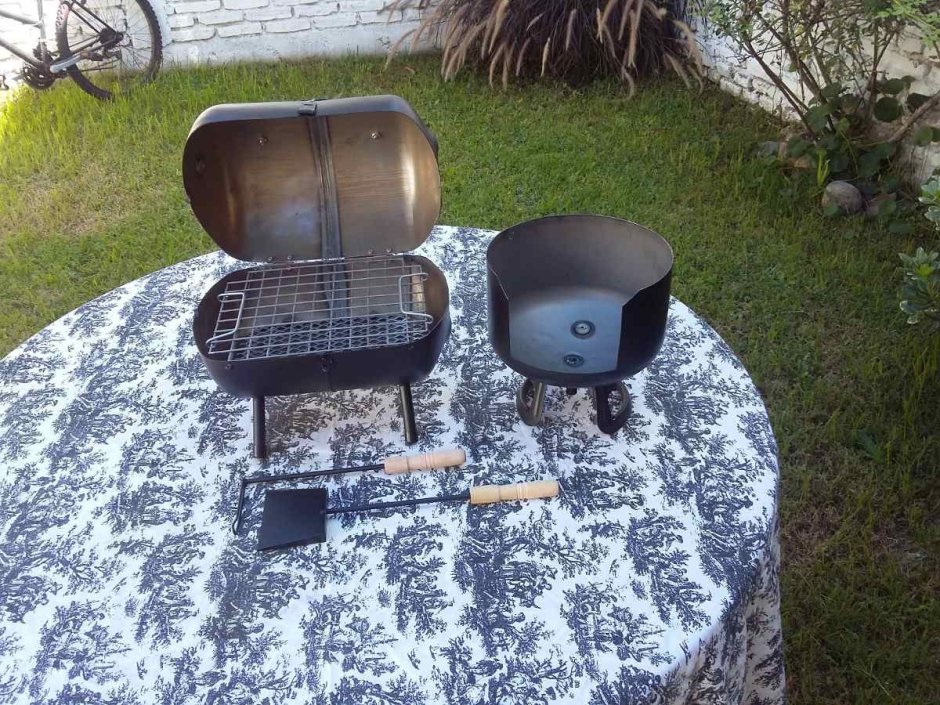 Барбекюшница из фреонового баллона